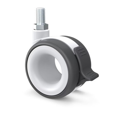 ブレーキ付き3インチ回転キャスター